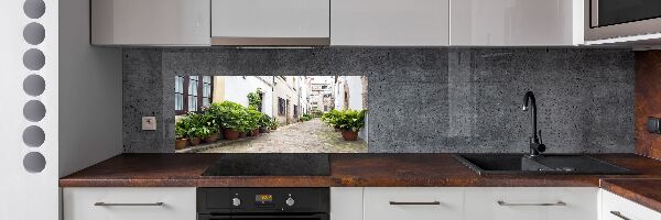 Spatplaat keuken Een charmante straat