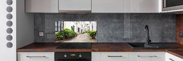 Spatplaat keuken Een charmante straat