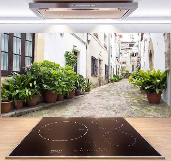 Spatplaat keuken Een charmante straat