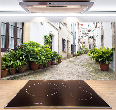 Spatplaat keuken Een charmante straat