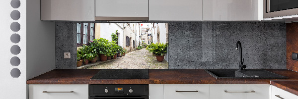 Spatplaat keuken Een charmante straat