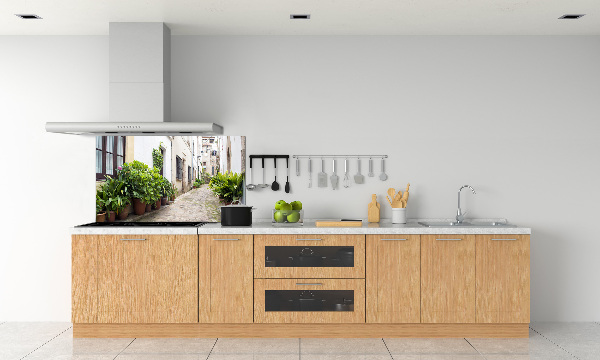 Spatplaat keuken Een charmante straat