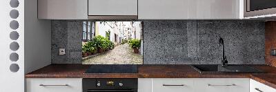 Spatplaat keuken Een charmante straat