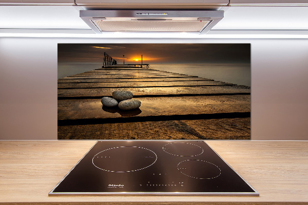 Achterwand keuken Houten steiger