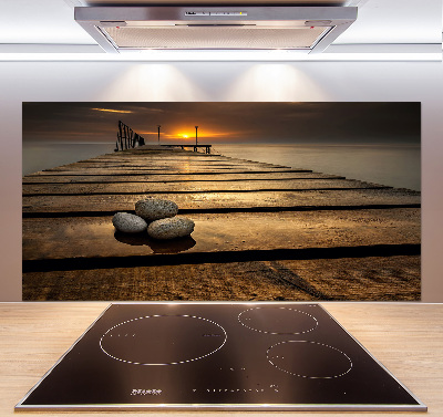 Achterwand keuken Houten steiger