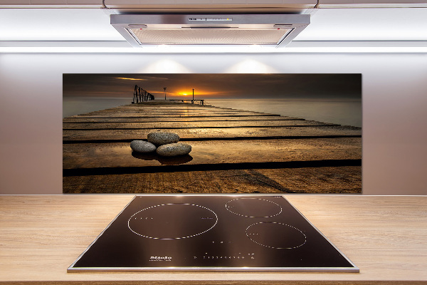Achterwand keuken Houten steiger