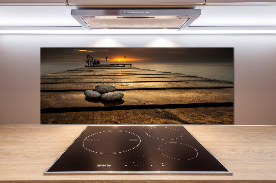 Achterwand keuken Houten steiger