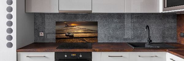 Achterwand keuken Houten steiger