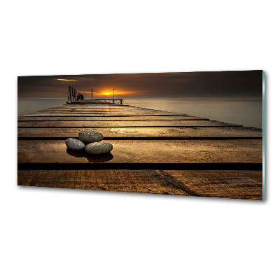 Achterwand keuken Houten steiger