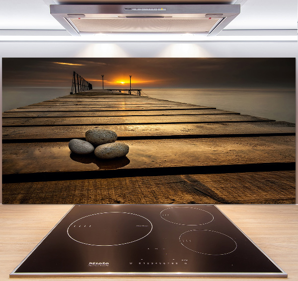 Achterwand keuken Houten steiger