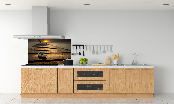 Achterwand keuken Houten steiger