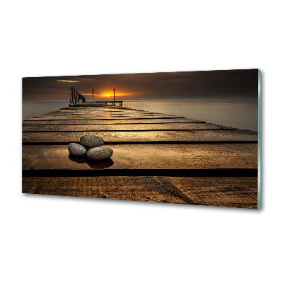 Achterwand keuken Houten steiger