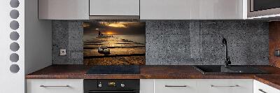 Achterwand keuken Houten steiger