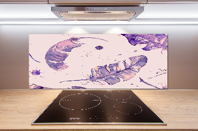 Keuken achterwand veren