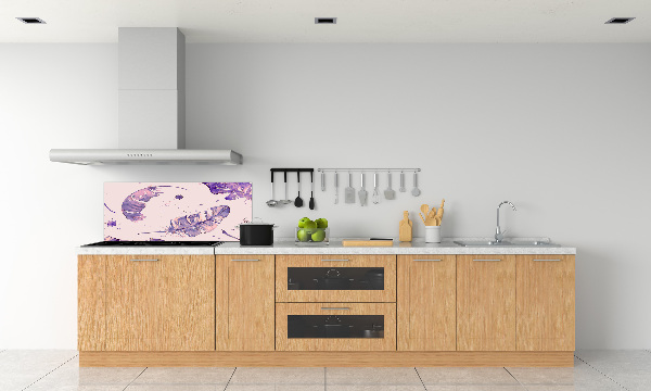 Keuken achterwand veren