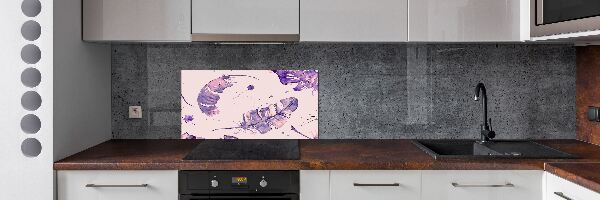 Keuken achterwand veren