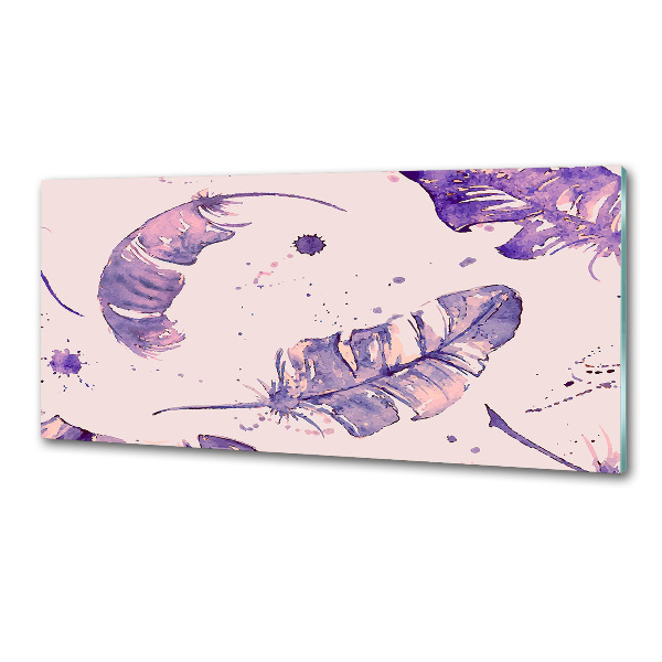 Panel szklany do kuchni Pióra