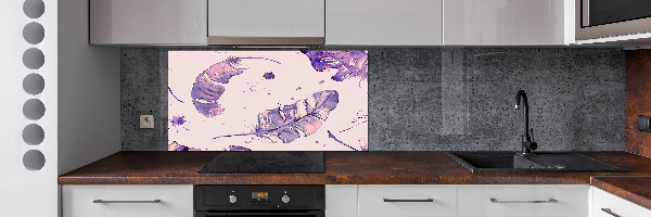 Keuken achterwand veren