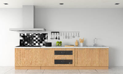 Spatplaat keuken Kubusabstractie