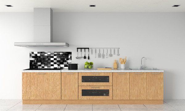 Spatplaat keuken Kubusabstractie