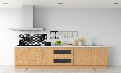 Spatplaat keuken Kubusabstractie