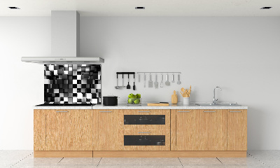 Spatplaat keuken Kubusabstractie