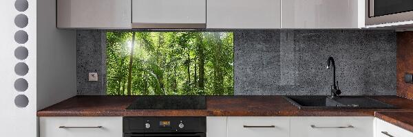 Spatscherm keuken Tropisch bos