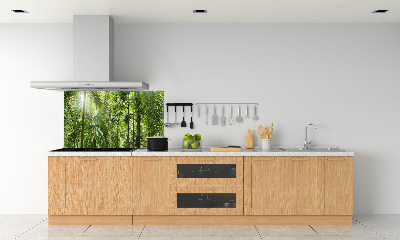 Spatscherm keuken Tropisch bos
