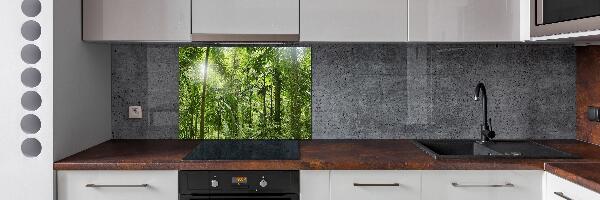 Spatscherm keuken Tropisch bos