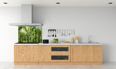 Spatscherm keuken Tropisch bos