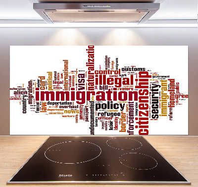 Spatplaat keuken Immigratie