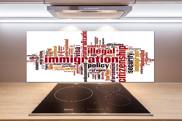 Spatplaat keuken Immigratie