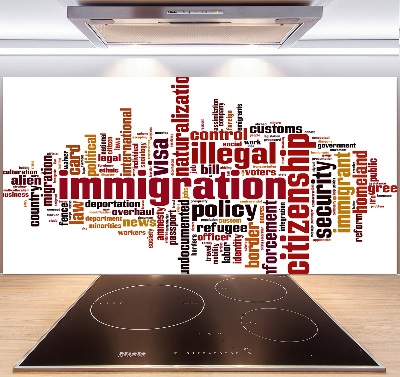 Spatplaat keuken Immigratie