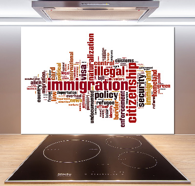 Spatplaat keuken Immigratie