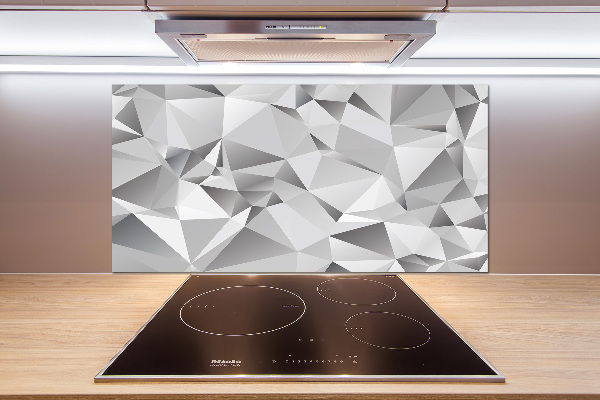 Glazen achterwand keuken 3D-abstractie