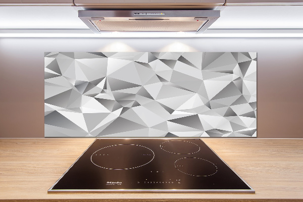 Glazen achterwand keuken 3D-abstractie
