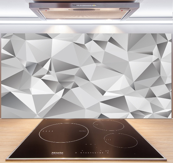 Glazen achterwand keuken 3D-abstractie