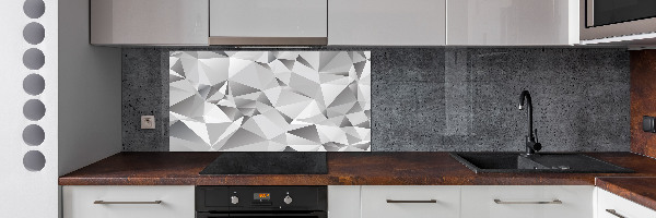 Glazen achterwand keuken 3D-abstractie