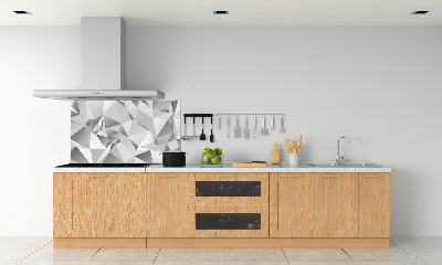 Glazen achterwand keuken 3D-abstractie