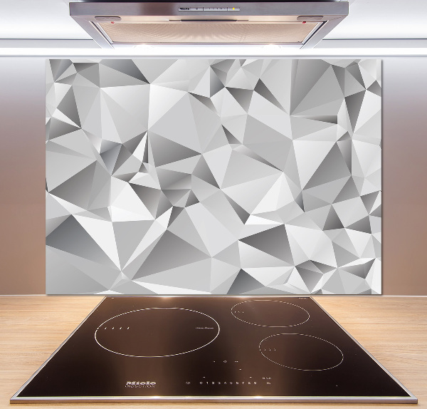 Glazen achterwand keuken 3D-abstractie