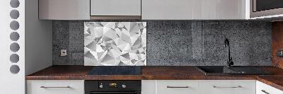 Glazen achterwand keuken 3D-abstractie