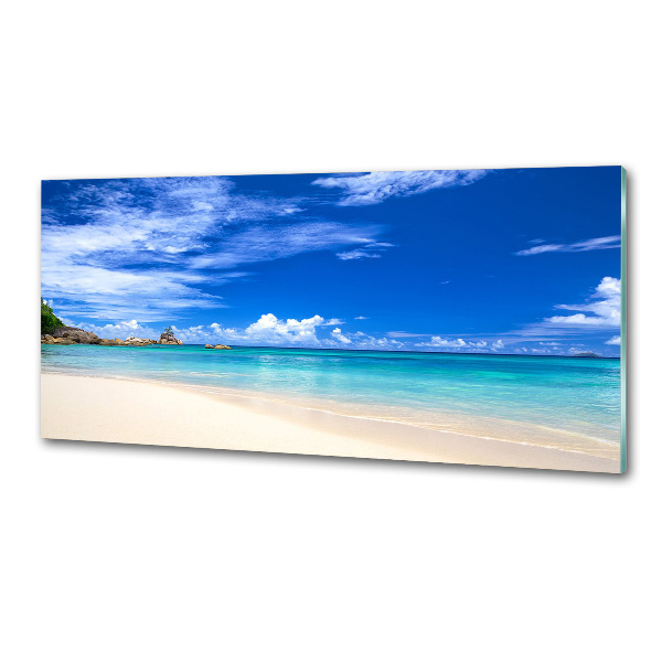 Spatscherm keuken Tropisch strand