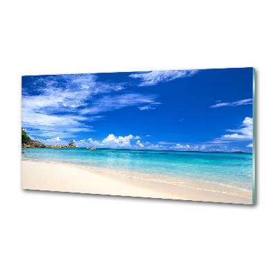 Spatscherm keuken Tropisch strand