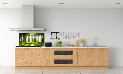 Spatplaat keuken Bos in de zon