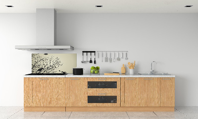Spatplaat keuken Kraaien in een boom