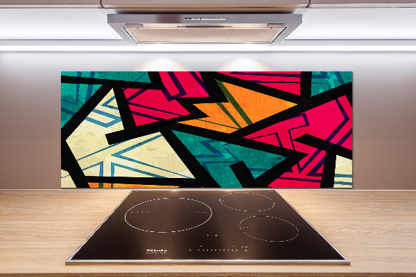 Glazen achterwand keuken Geometrische achtergrond