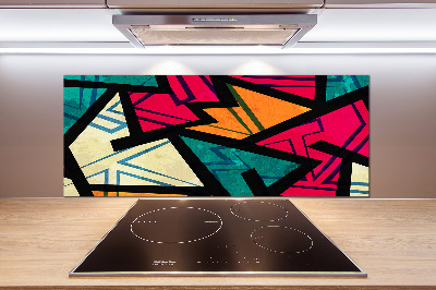 Glazen achterwand keuken Geometrische achtergrond