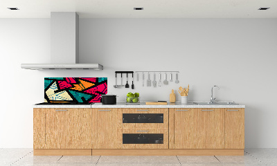 Glazen achterwand keuken Geometrische achtergrond
