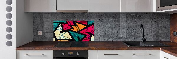 Glazen achterwand keuken Geometrische achtergrond