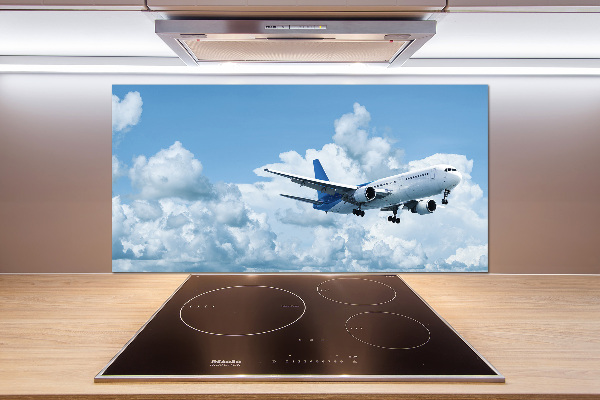Spatplaat keuken Een vliegtuig in de lucht